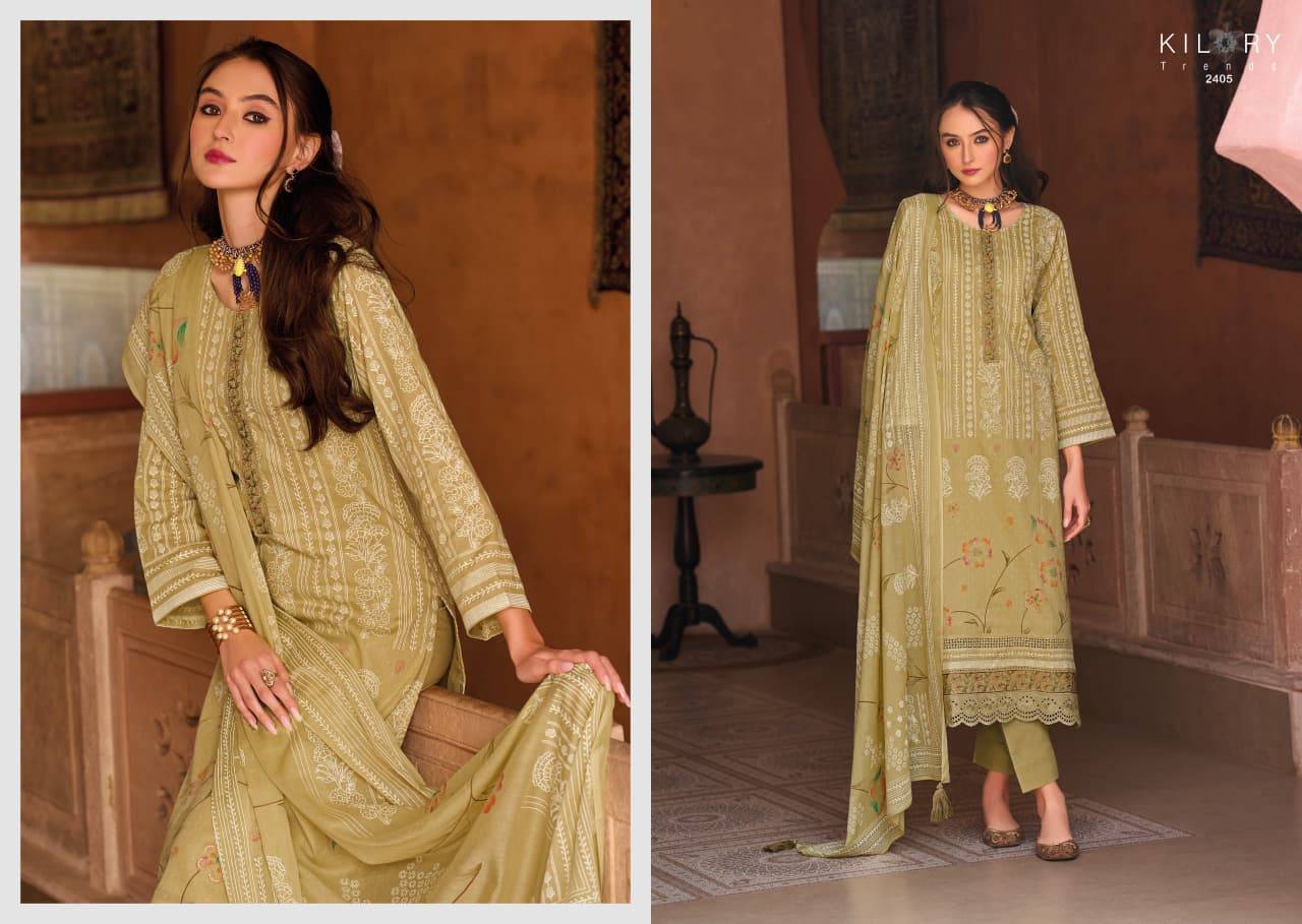 ELAHEN By KILORY TRENDS 2401 To 2406 Series Beautiful Festive Suits Colorful Stylish Fancy Casual Wear PURE LAWN COTTON Dresses At Wholesale Price